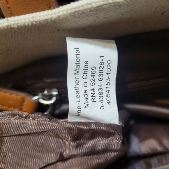 We are in this together canvas and faux leather tote - Picture 7 of 10